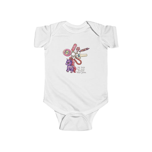 Baby Bodysuit with Cute Bunny & Toy Bear Graphic